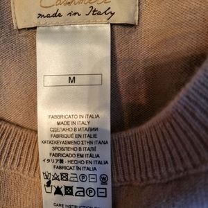 Falconeri Made in Italy 100% PURE CASHMERE Bique Soft Thin Crewneck Sweater M
